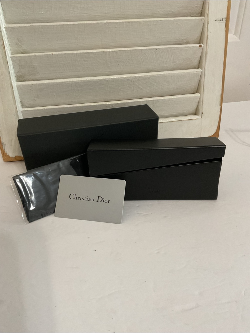 Dior Black Sunglass Case Gift Set